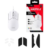 HyperX Pulsefire Haste 2, Souris gaming Blanc, 400 - 26.000 Dpi, RGB LED