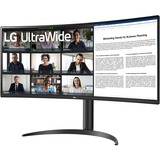 LG 34WR55QC-B UltraWide QHD Curved 34" Moniteur  Noir, HDMI, DisplayPort, USB-C