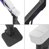 Neomounts DS70-256BL1 24-57" - vérin à gaz - Topfix - arrêt à 180°, Support de moniteur Noir