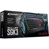 Sharkoon Skiller Mech SGK3, clavier gaming Noir, Layout BE, Kailh Red