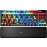 SteelSeries Apex Pro Gen 3 TKL Wireless RGB clavier gaming mécanique Noir, Layout FR (AZERTY), SteelSeries OmniPoint 3.0, 80% (TKL), Bluetooth, 2.4 GHz, USB