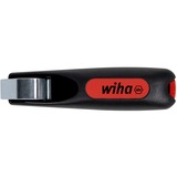 Wiha Outil de démontage avec couteau traînant à rotation automatique, Abisolier et outil de démontage Noir/Rouge, pour câble rond