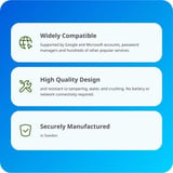 Yubico YubiKey C Bio - FIDO Edition, Clé de sécurité Noir, USB-C