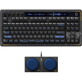 8BitDo Retro 87 Mechanical Keyboard - Mecha BREAK, clavier gaming Noir/Bleu, Layout États-Unis, Kailh Box Jellyfish Pro Glaze, TKL, ABS keycaps, Hot-swap, Bluetooth LE 5.0, Wireless 2.4GHz, USB