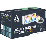 ARCTIC Liquid Freezer III Pro 240 A-RGB Processeur Refroidisseur de liquide tout-en-un 12 cm Blanc 1 pièce(s), Watercooling Blanc, Refroidisseur de liquide tout-en-un, 12 cm, 131 m³/h, Blanc