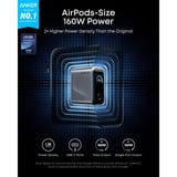 Anker 146W Prime chargeur mural avec affichage LED Gris, 3x USB-C
