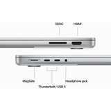 Apple MacBook Pro 14" 2023 (MR7K3FN/A) PC portable Argent | M3 | 10-Core GPU | 8 Go | 1 To SSD