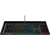 Corsair K55 RGB PRO, clavier gaming Noir, Layout États-Unis, Membrane, LED RGB