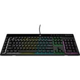 Corsair K55 RGB PRO clavier gaming Noir, Layout US (QWERTY), Membrane, 100%, LED RGB