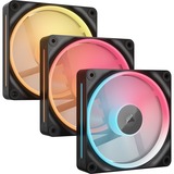 Corsair iCUE LINK LX120-R RGB Reverse Fans Starter Kit, Ventilateur de boîtier Noir, 3 pièces, 4 broches PWM