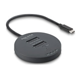 DeLOCK Station d'accueil USB-C M.2 pour 2x SSD M.2 NVMe PCIe Noir, avec fonction de clonage