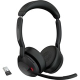 Jabra Evolve2 55 casque on-ear Noir, Microsoft Teams, USB-A, Link380a