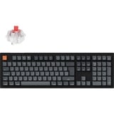 Keychron K10 Max-H1Z RGB clavier mécanique Noir, Layout BE (AZERTY), Keychron Super Red, 100%, Hot-swappable, Bluetooth, 2.4GHz