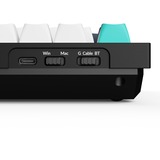 Keychron Q6 Max-M4Z QMK, clavier Noir, Layout BE, Gateron Jupiter Banana, RGB led, Hot-swappable, Bluetooth, 2.4GHz