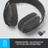 Logitech Zone Vibe 125 casque over-ear Noir, Bluetooth 5.2