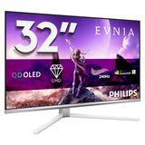 Philips Evnia 32M2N8900P 31.5" 4K UHD Moniteur gaming  Blanc, HDMI 2.1 x 2, DisplayPort 2.1 x 1, USB-C x 1, audio
