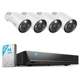 Reolink RLK8-1200B4-A-4MM, Caméra de surveillance Blanc, 4 pcs, 12 MP, PoE, 2 To