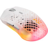 SteelSeries Aerox 3 Wireless Gen 2 Ghost, Souris gaming Blanc/transparent, 26.000 DPI | RGB | 2,4 GHz