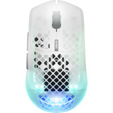 SteelSeries Aerox 3 Wireless Gen 2 Ghost, Souris gaming Blanc/transparent, 26.000 DPI | RGB | 2,4 GHz
