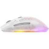 SteelSeries Aerox 3 Wireless Gen 2 Ghost, Souris gaming Blanc/transparent, 26.000 DPI | RGB | 2,4 GHz