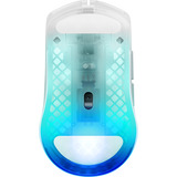SteelSeries Aerox 3 Wireless Gen 2 Ghost, Souris gaming Blanc/transparent, 26.000 DPI | RGB | 2,4 GHz