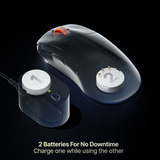 SteelSeries Rival Pro Mini, Souris gaming Blanc, 100 - 42 000 DPI, 8K, UWB / 6 GHz