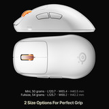 SteelSeries Rival Pro Mini, Souris gaming Blanc, 100 - 42 000 DPI, 8K, UWB / 6 GHz