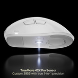SteelSeries Rival Pro Mini, Souris gaming Blanc, 100 - 42 000 DPI, 8K, UWB / 6 GHz