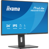 iiyama ProLite XB2497HSN-B1 23.8" Moniteur Noir (Mat), 1x DisplayPort, 1x HDMI, 3x USB-C, 2x USB-A, 1x RJ-45