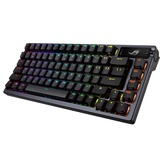 ASUS ROG Azoth RGB clavier gaming mécanique Gunmetal, Layout US (QWERTY), ROG NX Red, 80% (TKL), Hot-swappable, Bluetooth, 2.4GHz, USB 2.0