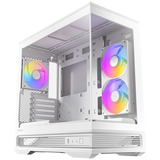 Antec  boîtier mini tower Blanc | 1x USB-A | 1x USB-C | Window