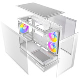 Antec  boîtier mini tower Blanc | 1x USB-A | 1x USB-C | Window