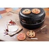 Bestron APD400Z Pizzetteria pour 4 personnes, Four à pizza Noir