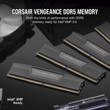 Corsair 64 GB DDR5-6000 (2x 32 GB) Dual-Kit, Mémoire vive Noir, CMH64GX5M2D6000C40, Vengeance, RGB, XMP 3.0