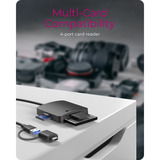 ICY BOX Lecteur de cartes 4 en 1 IB-CR302-CU3 Noir