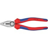 KNIPEX Pince universelle 03 02 200, Pinces Bleu, noire atramentisée, avec gaines bi-matière