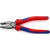 KNIPEX Pince universelle 03 02 200, Pinces Bleu, noire atramentisée, avec gaines bi-matière