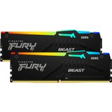 Kingston FURY Beast RGB 64 Go DDR5-6000 (2x 32 Go) mémoire vive Noir, KF560C36BBEAK2-64, EXPO