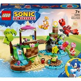 LEGO Sonic - L'île de sauvetage des animaux d'Amy, Jouets de construction 76992