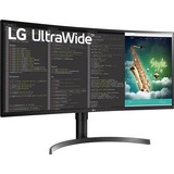 LG UltraWide 35WN75CP-B 35" Moniteur incurvé  Noir/Argent, 88,9 cm (35"), 3440 x 1440 pixels, 4K Ultra HD, LED, 5 ms, Noir
