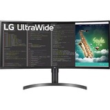 LG UltraWide 35WN75CP-B 35" Moniteur incurvé  Noir/Argent, 88,9 cm (35"), 3440 x 1440 pixels, 4K Ultra HD, LED, 5 ms, Noir
