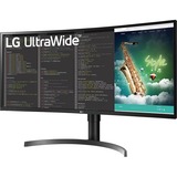 LG UltraWide 35WN75CP-B 35" Moniteur incurvé  Noir/Argent, 88,9 cm (35"), 3440 x 1440 pixels, 4K Ultra HD, LED, 5 ms, Noir