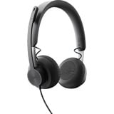 Logitech Zone Wired casque on-ear Noir