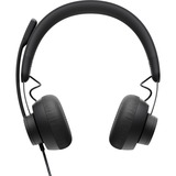 Logitech Zone Wired casque on-ear Noir