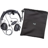 Logitech Zone Wired casque on-ear Noir