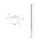 Neomounts ADS06-133WH, Guide-câble Blanc