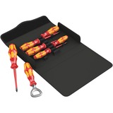 Wera Kraftform 100 iS/7 Set 2 Jeu de tournevis Rouge/Jaune, 7 pièces