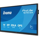 iiyama ProLite TE7513A-B1AG, Affichage public Noir, Touch, HDMI, DisplayPort, Audio, LAN, WiFi 6, USB-C, Android 14