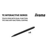 iiyama ProLite TE7513A-B1AG, Affichage public Noir, Touch, HDMI, DisplayPort, Audio, LAN, WiFi 6, USB-C, Android 14