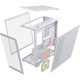 Corsair 3500X LX-R RGB iCUE LINK boîtier midi tower Blanc | 2x USB-A | 1x USB-C | Verre Trempé